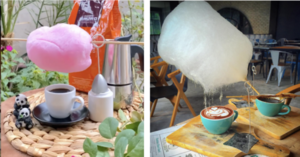 This New Hot Food Trend Let’s A Cloud of Cotton Candy ‘Rain’ Into Your Coffee And I Want It So Much