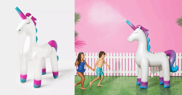 Target Is Selling A $20 Inflatable Unicorn Sprinkler For Magical Fun In The Sun