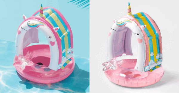 This Canopy Unicorn Pool Float Is Perfect For The Toddler That Loves Unicorns