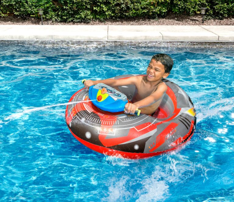 motorized pool float bumper cars