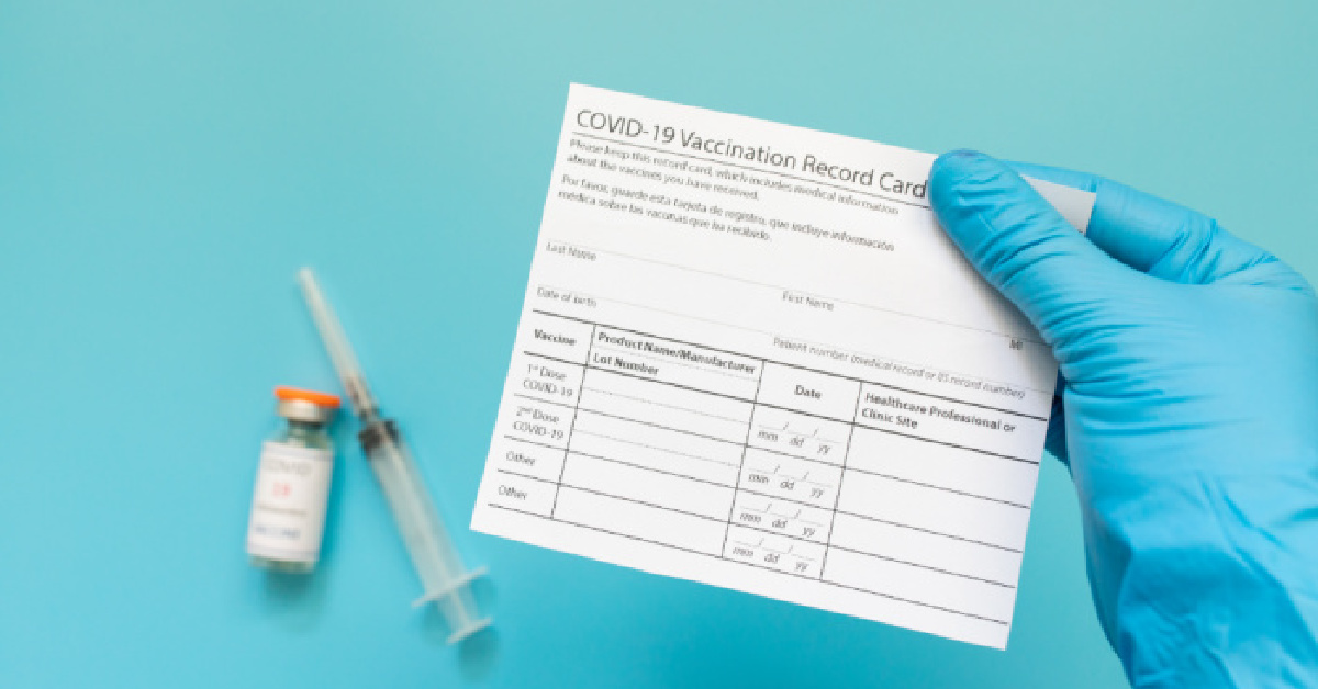 Before You Laminate Your COVID-19 Vaccine Card, You Should Think Twice