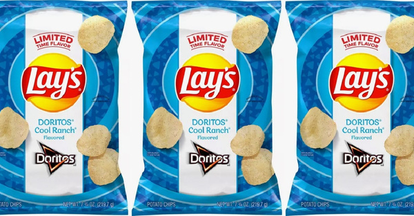 Lay’s Is Releasing Potato Chips That Are Coated With A Dusting Of Doritos Cool Ranch Flavor