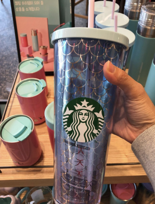 Starbucks Has A New Tumbler With Blue And Purple Ombre Mermaid Scales