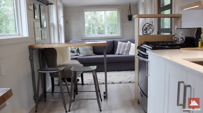 This Tiny Home Has a Greenhouse and a Porch Swing - The Elsa from