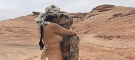 Travis Barker And Kourtney Kardashian Shared Some Serious PDA Pictures Of Their Vacation Together