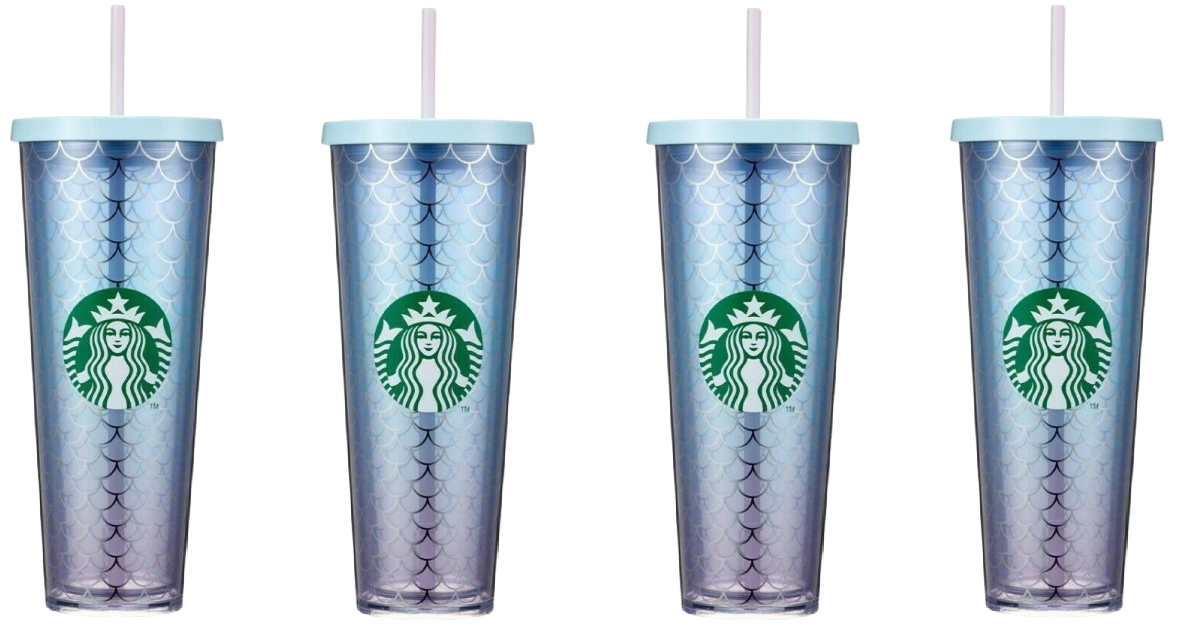 Starbucks Has A New Tumbler With Blue And Purple Ombre Mermaid Scales
