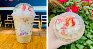 You Can Get A White Chocolate Raspberry Cake Latte From Starbucks That Is Dessert In A Cup