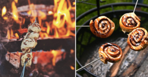 People Are Roasting Cinnamon Rolls Over A Campfire And It’s Pure Genius