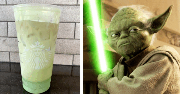 The Force Runs Strong in This Starbucks Jedi Iced Tea Latte