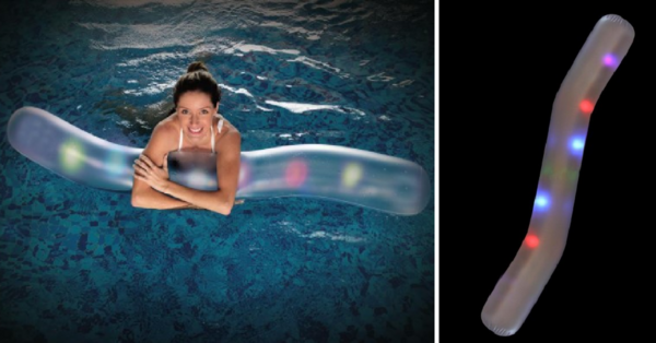 Home Depot Is Selling A Pool Noodle That Lights Up And It’s Perfect For Night Swimming