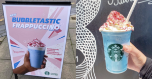 Starbucks Released A New Bubbletastic Frappuccino That Tastes Like Blue Bubblegum