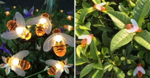 You Can Get Solar Powered Honeybee String Lights To Decorate Any Outdoor Space
