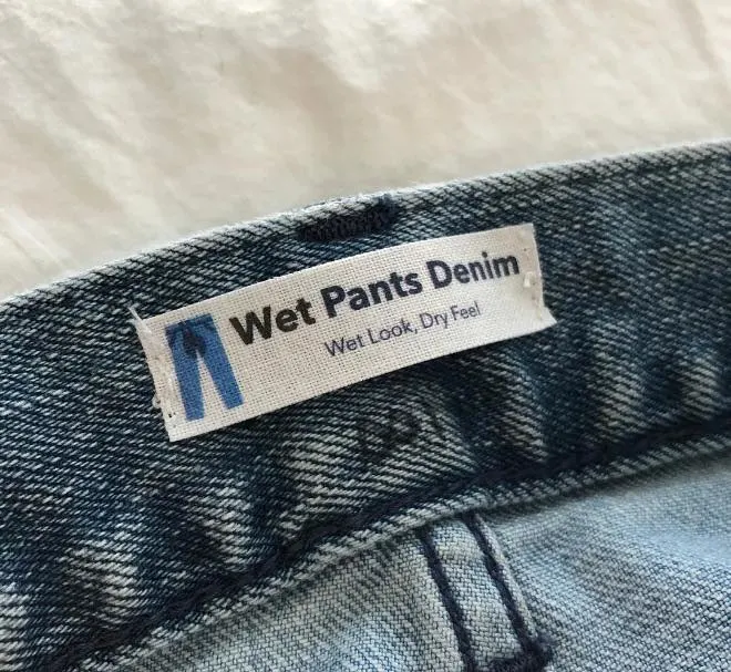 The Wet Pants Denim tag inside.