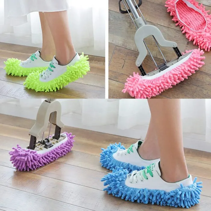 Have some fun while you clean with these mopping slippers