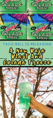 Taco Bell Is Releasing A New Mountain Dew Baja Blast Colada Freeze That