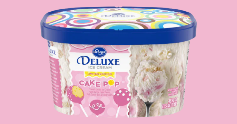 Move Over Starbucks, Kroger Has A New Ice Cream Stuffed With Cake Pop Pieces You’ll Want To Eat By The Spoonfuls