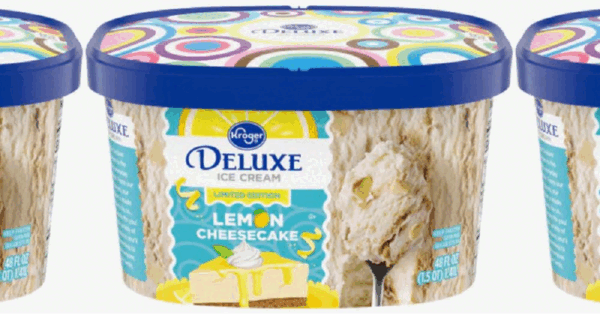 Kroger Has A New Deluxe Lemon Cheesecake Ice Cream And I Have To Have It