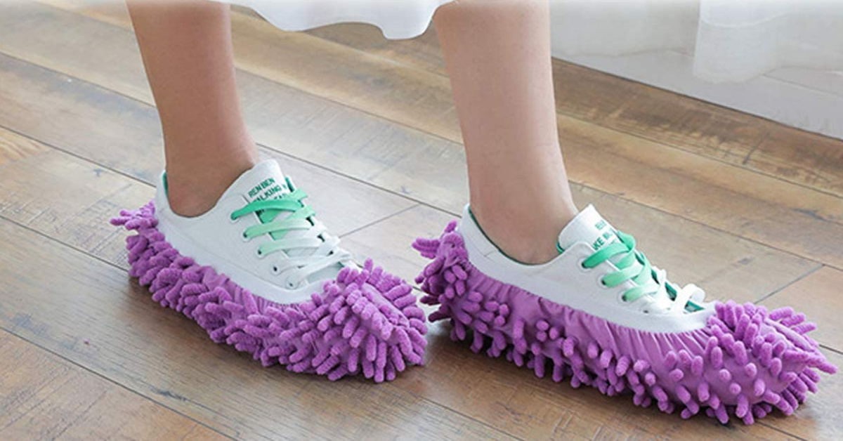 Dust Mop Slippers Are Here To Make Cleaning Fun and I Want A Pair In Every Color