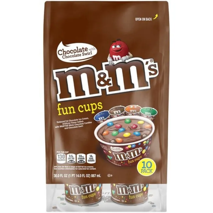 Here's Where To Get M&M's Vanilla Ice Cream Fun Cups For A Colorful Frozen  Snack