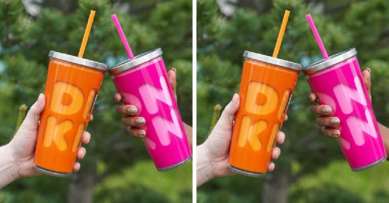 Move Over Starbucks, Dunkin’ Just Dropped Colorful New Tumblers That Are Totally Gorgeous