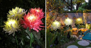 People Are Going Crazy Over These Solar Powered Flowers You Can Put In Your Yard