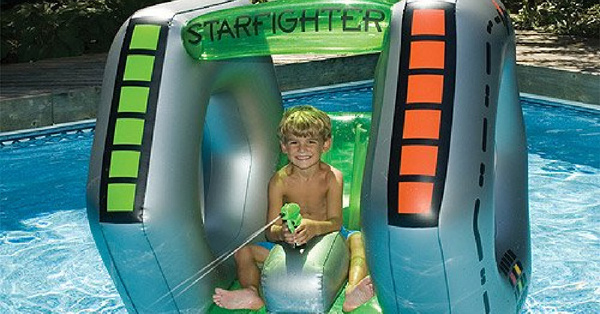 You Can Get A Starfighter Pool Float That Also Blasts Water For The Most Fun This Summer