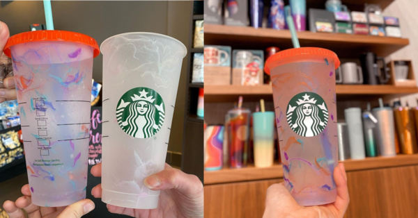 Starbucks Is Selling A $3 Color Changing Rainbow Confetti Cup Just In Time For Pride Month