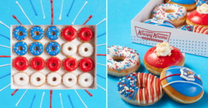 Krispy Kreme Has Just Released Red, White, And Blue Doughnuts For The Fourth Of July