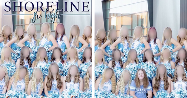 A Junior High Cheerleader With Down Syndrome Was Left Out Of Her Yearbook Cheerleading Team Photo And This Makes Me So Sad