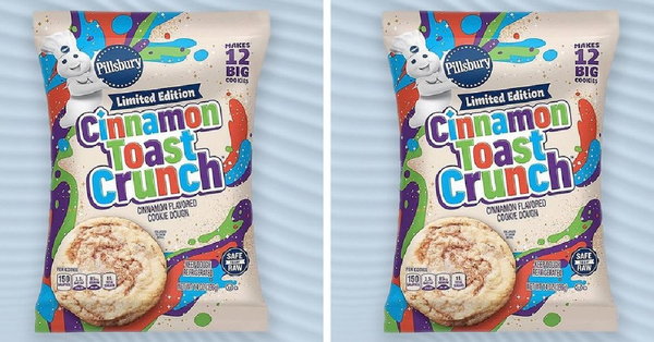 Pillsbury Has A New Cinnamon Toast Crunch Cookie Dough That You Can Eat Raw