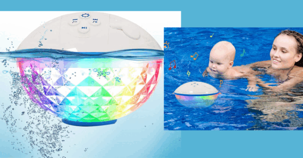 You Can Get A Floating Pool Speaker That Lights Up Rainbow Colors And I So Need One