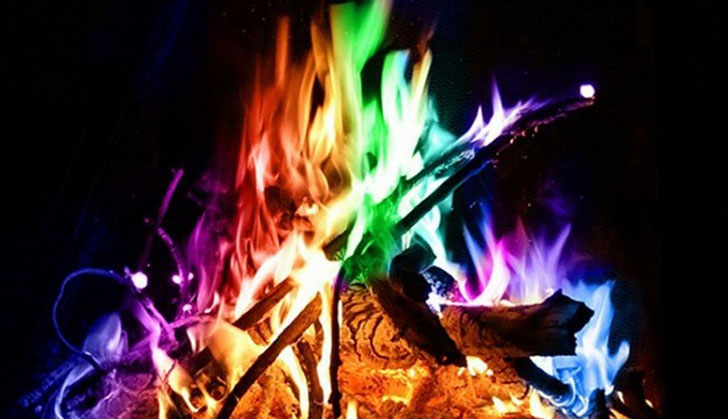 You Can Turn Your Boring Campfire Into Magical Rainbow Flames. Here’s How.