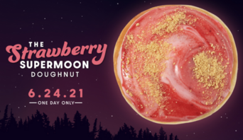 Krispy Kreme Is Releasing A Strawberry Supermoon Doughnut For One Day ...