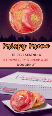 Krispy Kreme Is Releasing A Strawberry Supermoon Doughnut For One Day ...