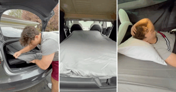 Did You Know You Can Turn Your Tesla’s Backseat Into A Bed? Here’s How!