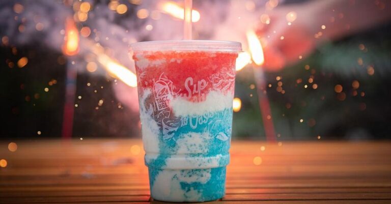 Taco Bell Has A New Red, White, And Blue Freeze Just In Time For The 4th Of July