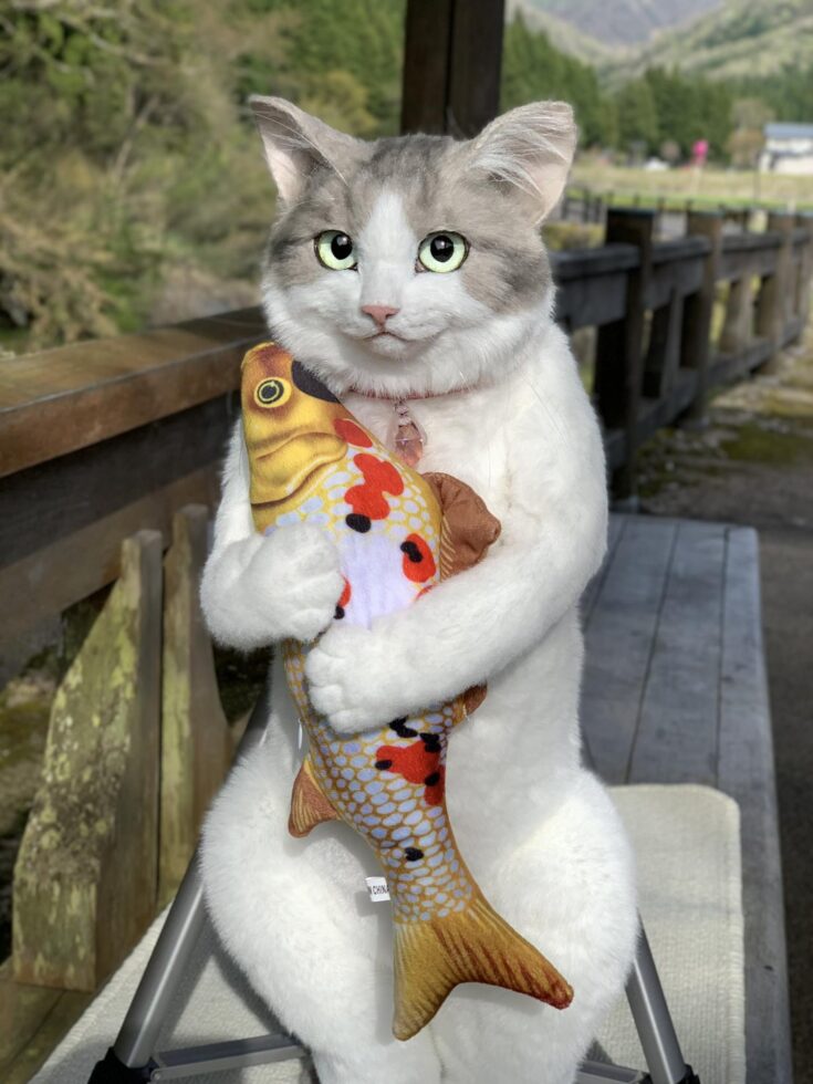 backpack that looks like a real cat