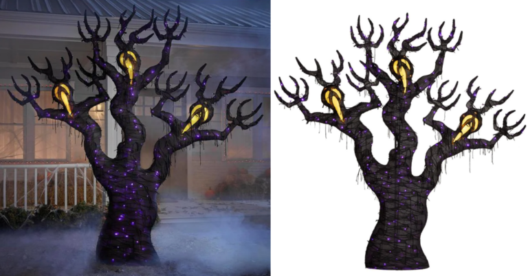 Home Depot Is Selling An 8-Foot Spooky Light Up Ghost Tree You Can Put In Your Yard For Halloween