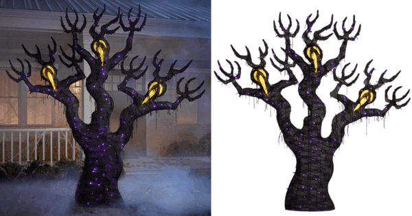 Home Depot Is Selling An 8-Foot Spooky Light Up Ghost Tree You Can Put In Your Yard For Halloween