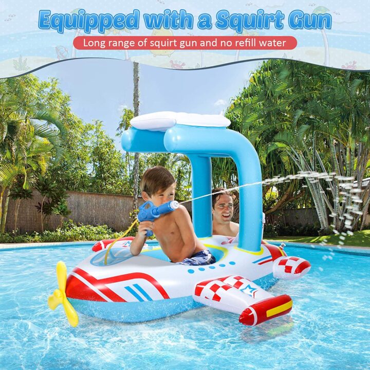 You Can Get Your Kids An Airplane Pool Float That Includes A Built-In ...