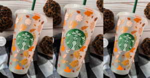 You Can Get A Gorgeous Starbucks Autumn Leaves Cold Cup To Get In The Mood For Fall