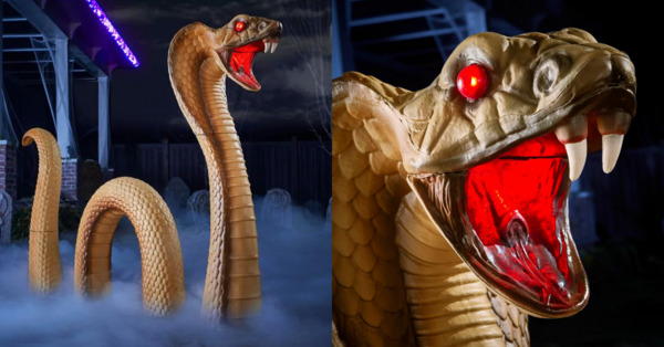 Home Depot Is Selling A Giant Cobra You Can Put In Your Yard For Halloween
