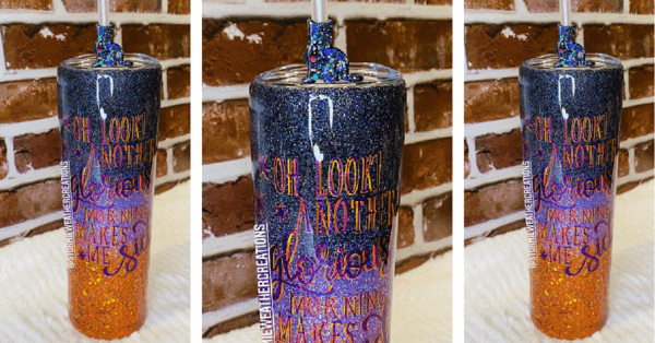 This Hocus Pocus Glitter Tumbler Is The Perfect Way To Sip On Another Glorious Morning