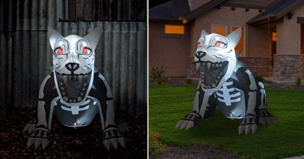 You Can Get An Inflatable Skeleton Dog For Your Yard Just In Time For Halloween