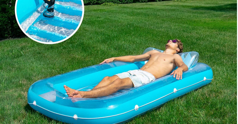 You Can Get An Inflatable Sunbathing Tub That Is Perfect For Those Without A Pool