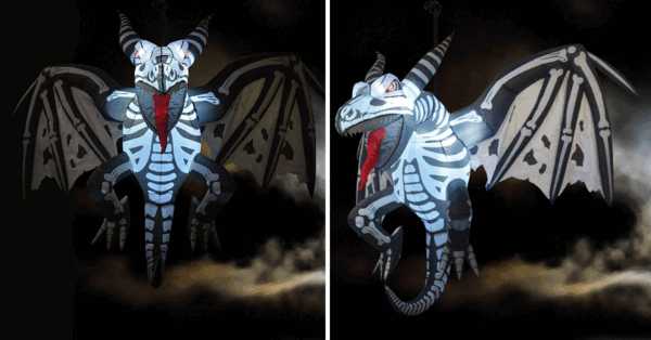 You Can Get A Giant Inflatable Skeleton Dragon Just In Time For Halloween