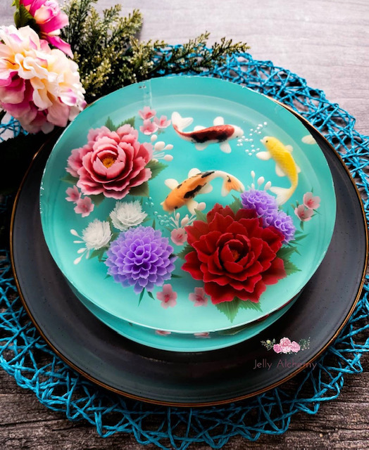 Incredible Edible Flower Cake, Bright Still Life Food Art, Contemporary Pop  Art