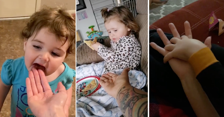 Parents Are Putting Their Hands Out In Front Their Kids For A New TikTok Challenge and It’s One I Can Get Behind
