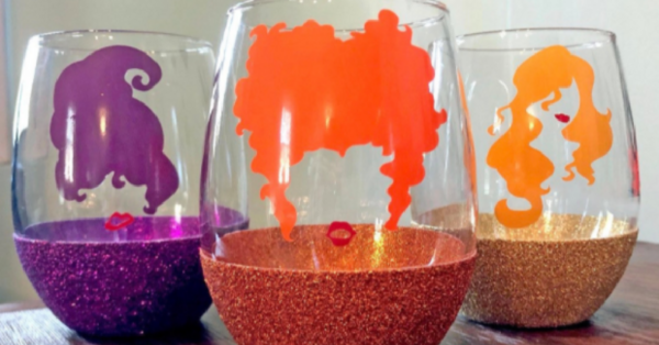 These Glorious Hocus Pocus Stemless Wine Glasses Are Perfect For Running Amok