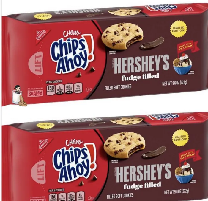 Chips Ahoy Launches Hershey's Fudge Filled Cookies